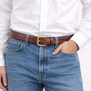 Vintage Cale Leather Brown Belt 34 Men or Women